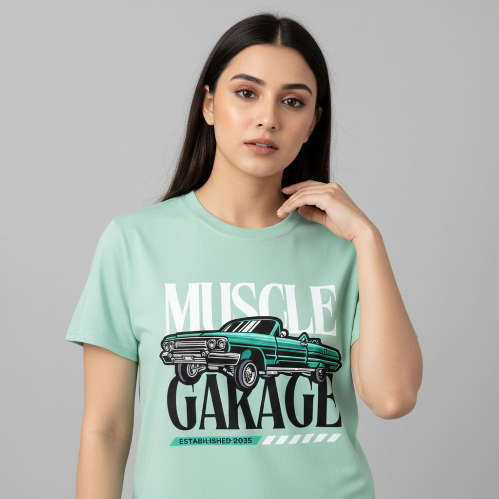 Muscle Garage – Mint Green