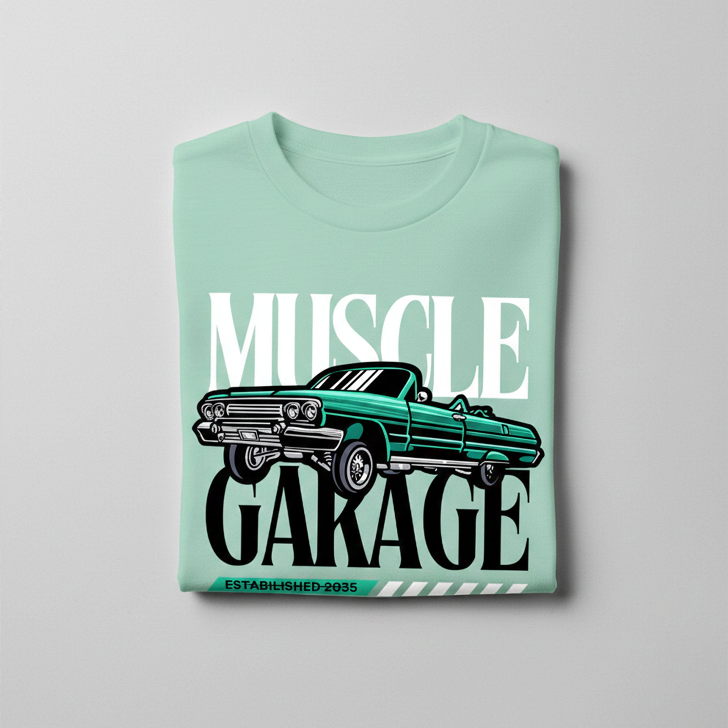 Muscle Garage – Mint Green